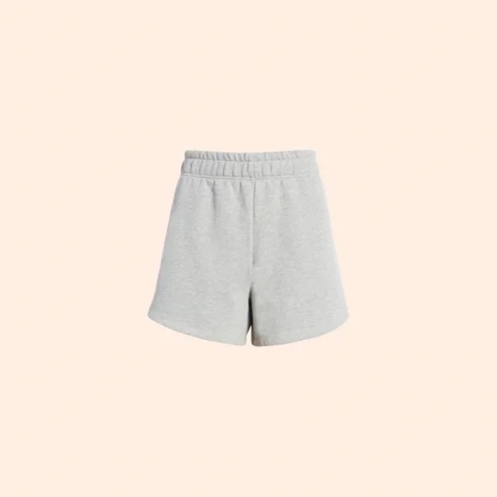 Reformation Brooks Classic Sweat Short (Heather Grey)